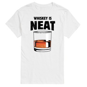 Men's - Instant Message - Whiskey is Neat Short Sleeve Graphic T-Shirt - 1 of 4