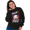 Betty Boop Halloween Trick or Treat Women Crewneck Sweatshirt Brisco Brands - 4 of 4
