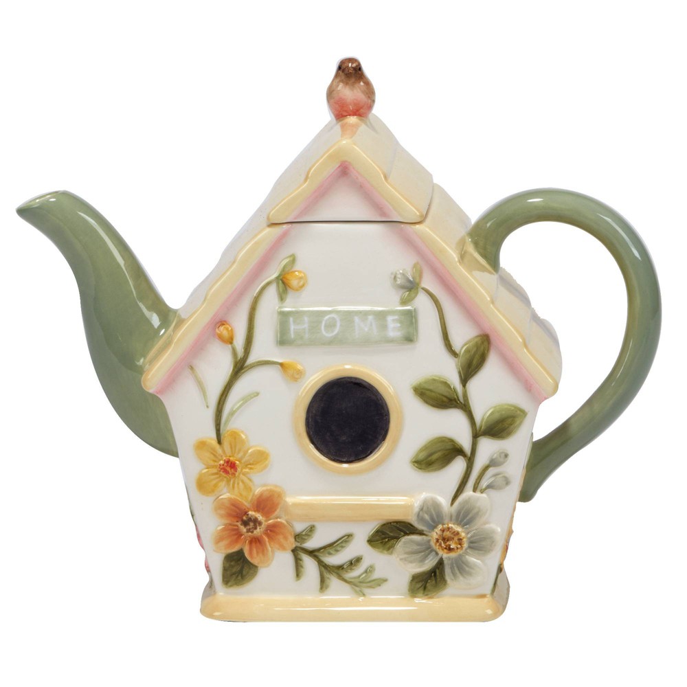 Photos - Glass Certified International Nature's Song 3D Birdhouse Teapot  