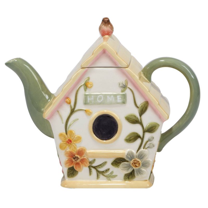 Nature&#39;s Song 3D Birdhouse Teapot - Certified International, 1 of 5