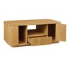 ACEPANO 46.5 in. W Modern Oval coffee Table with Drawers and Storage Compartments For Living Rooms and Offices-Natural - 4 of 4