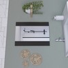 FONTOI Rectangular Wall Mirror Modern Particleboard Frame Mirror with Sleek Black Finish for Bedroom Bathroom and Entryway, Black, 0.71"*17.72"*23.62" - 4 of 4