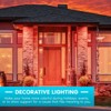 Luxrite A19 LED Red Bulbs, 60W Equivalent, Non-Dimmable, UL Listed, Indoor Outdoor, Porch, Christmas, Decoration, E26 Standard Base 2 Pack - 2 of 4