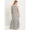 June + Vie by Roaman's Women's Plus Size Cutout Neckline Maxi Dress - 3 of 4