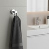 Evideco French Home Goods Wall Mount Bath Towel Single Robe Hook Polished Stainless Steal - 2 of 4