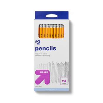 Notsu All-Black No. 2 Pencils  Presharpened Writing Pencils with Black  Wood and Erasers for Machine-Scanned Forms and Testing (set of 4 pencils) 