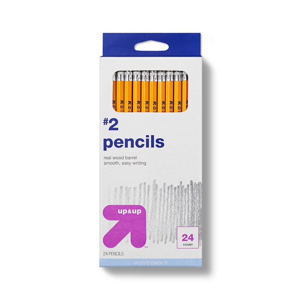 #2 Wood Pencils 24ct - up&up™