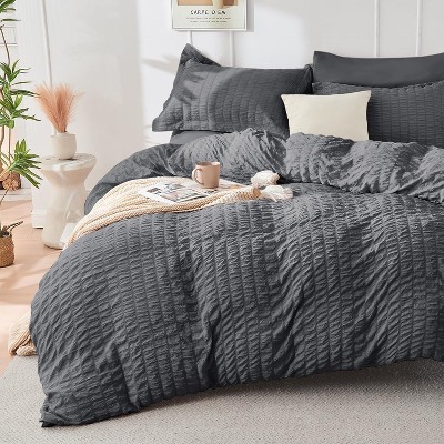 Der Rose BALHAM TRADE-7 Pieces Queen Seersucker All Season Luxury Bed in a Bag for Bedroom Bedding Set Hot Pink-Queen 88"x 88" — фото 3