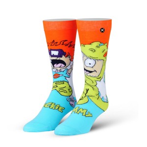 ODD SOX, Nickelodeon Socks for Men Women Fun Retro 90s Nick Cartoon Assorted Prints, Large - 1 of 2