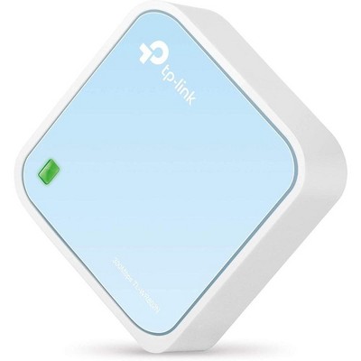 TP-Link N300 Wireless Portable Nano Travel Router – Wi-Fi Bridge Range Extender Access Point Client White (TL-WR802N) Manufacturer Refurbished