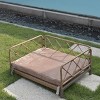 LAOTIES Wicker Pet Bed Rattan Dog Sofa Bed Outdoor Indoor Water Resistant - 2 of 4