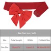 Elerevyo Women's Dress Elastic Waistband Versatile Belts Wide Bow Tie Belt - 3 of 4