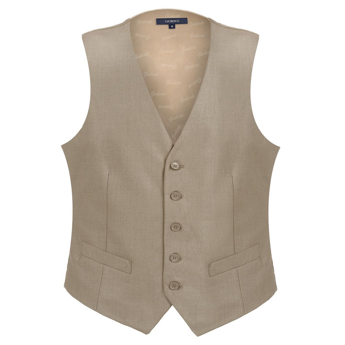 Gioberti Men's Formal Suit Vest Fit for Business or Casual Dress