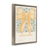 Stupell Industries Shine Bright Yellow Bow Floating Frame Canvas Art - 2 of 4