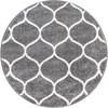 Unique Loom Trellis Frieze Rounded Trellis Indoor Woven Area Rug - 2 of 4