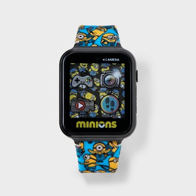 Boys' Despicable Me Minions Interactive Smartwatch - Blue/Yellow/Black: Digital Display, Resin Band