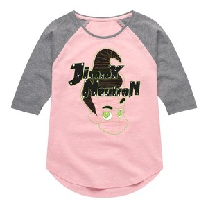 Girls' - Jimmy Neutron - Gotta Blast Shirt Tail Raglan Graphic T-shirt - 1 of 3