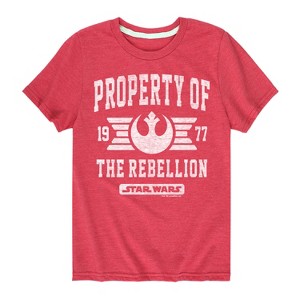 Boys' - Star Wars - Property Of Rebellion Short Sleeve Graphic T-Shirt - 1 of 4