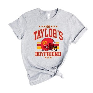 Simply Sage Market Women's Go Taylor's Boyfriend Helmet Short Sleeve Graphic Tee - 1 of 3