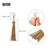 Unique Bargains PU Leather Keychain with Lobster Swivel Crafts Tassels 18 Pcs - 2 of 4