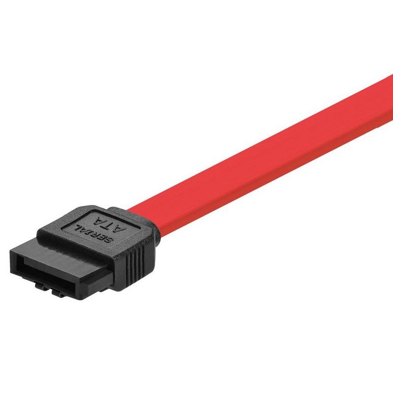 Monoprice DATA Cable - 1.5 Feet - Red | SATA 6Gbps Cable with Locking Latch, 3 of 7