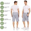 Mens Moisture Wicking Athletic Basketball & Gym Workout Shorts with Pockets Multipack, Up to 3XL, Pack of 5 - 3 of 4