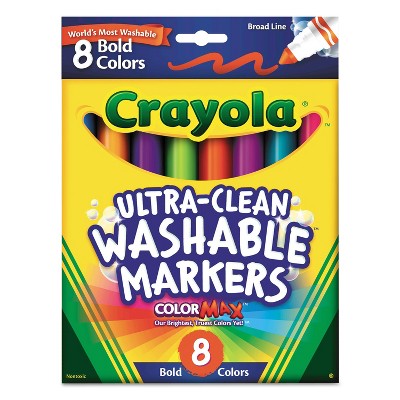 Crayola Washable Markers Broad Point Bold Colors 8/Set 587832