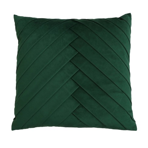 Dark green velvet throw pillow sale