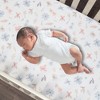 Lambs & Ivy Baby Blooms Watercolor Floral/Butterfly Cotton Fitted Crib Sheet - 2 of 4