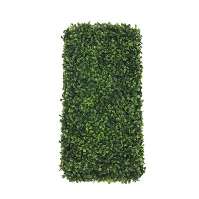 Vickerman 24" Green Faux Boxwood Hedge for Indoor Outdoor Use