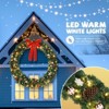 Karl Home PVC Christmas Wreath with Bow - 4 of 4