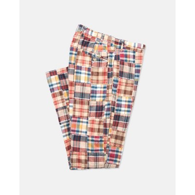Lomsoe patch multi madras trousers