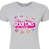 Women's - Barbie - Movie Logo Icons Fitted Graphic T-Shirt - 2 of 3