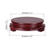 Unique Bargains Round Rotatable Decor Planter Display Stand for Table Lamp Teapot Base - 2 of 4