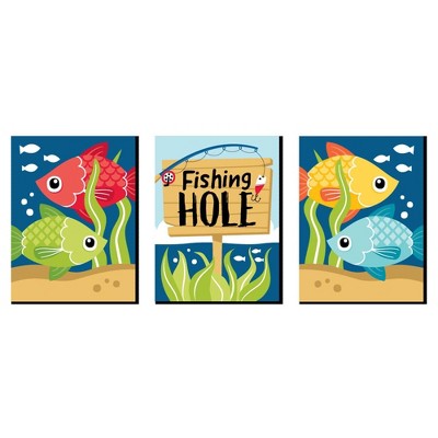 Big Dot Of Happiness Funny Let's Go Fishing - Fish Themed Birthday