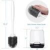 Silicone Toilet Brush Set with Ventilated Holder - Floor Standing or Wall Mounted Without Drilling, for a Hygienic Bathroom - 2 of 4