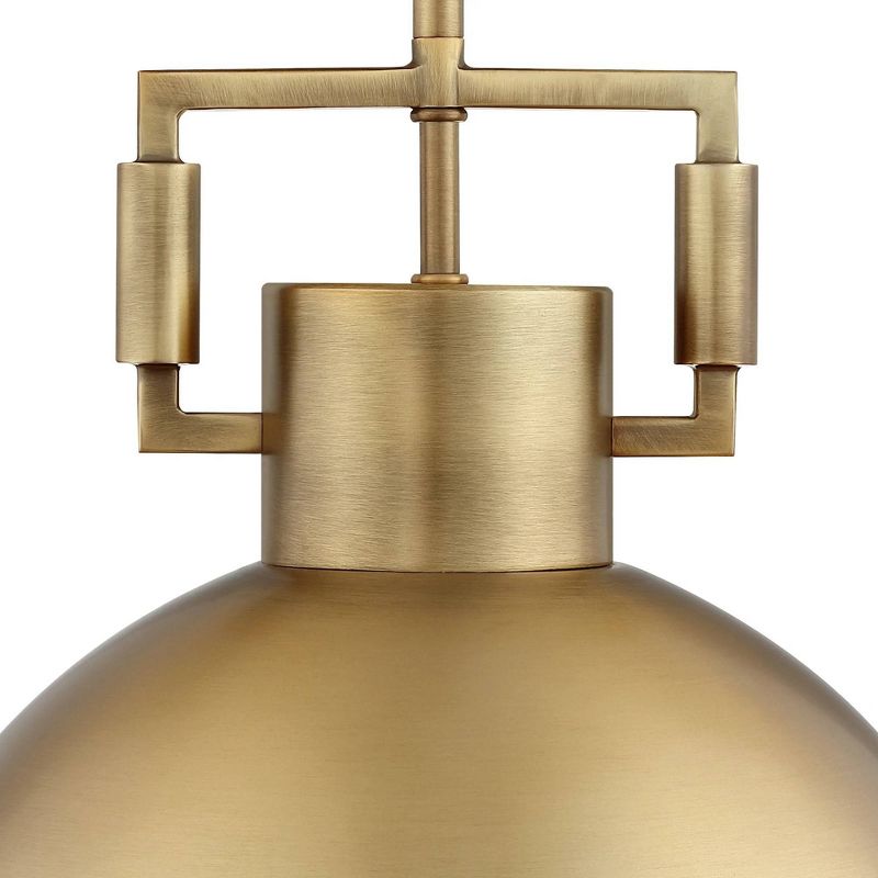 Leigh Brass Dome Shade Pendant Ceiling Light - Nathan James, 5 of 8