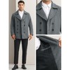 INSPIRE CHIC Men's Notched Collar Double-Breasted Formal Classic Peacoats - 4 of 4
