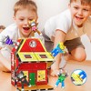 PICASSO-TILES 6PC Pete The Cat Characters Theme Set Magnetic Tiles, Building Blocks, STEM Toys for Kids 3+ - 2 of 4