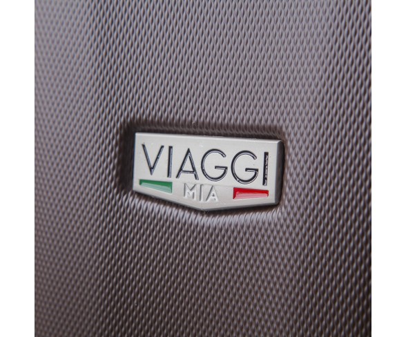Mia Viaggi ITALY Siena 3pc Hardside Luggage Set - Brown