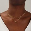 Personalized Initial Necklace: Dainty Gold or Silver Plated Layered Choker for Women & Teens, Stackable Birthday Gift - 2 of 4
