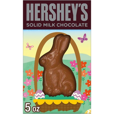 HERSHEY'S Milk Chocolate Solid Bunny Easter Candy Gift Box - 5oz