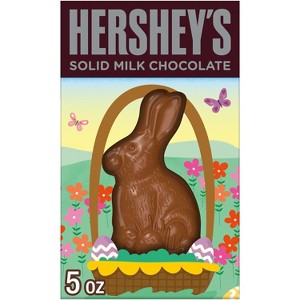 HERSHEY'S Milk Chocolate Solid Bunny Easter Candy Gift Box - 5oz - 1 of 4