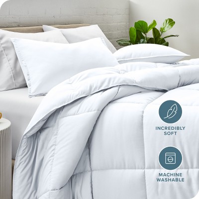 Full White Down Alternative Microfiber Comforter Set
