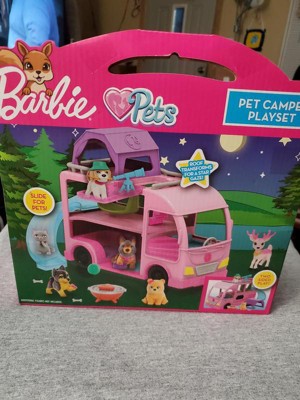 Barbie discount puppy camper