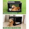 APRILSOUL 36 Inch Collapsible Travel Dog Crate for Medium Large Dogs, Portable Dog Crate 4-Door Foldable Soft Kennel - 3 of 4