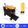 YONWAY 450 LBS Capacity,Double Decker Large Capacity Wagon Cart,with Extended Lower Shelf and 360° Rotating Wheels,for Camping,Shopping,Beach - 3 of 4