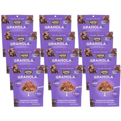 Hippie Snacks Chocolate Clusters Granola - Case of 12/8 oz