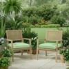Aoodor Outdoor Dining Chair Cushions Set of 2, Waterproof Patio Furniture Seat Cushions, Outdoor Chair Pads with Ties - 2 of 4