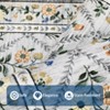 Floral Area Rugs for Living Room Bedroom Soft Farmhouse Washable Rug Non-Slip Low Pile Accent Carpet - 4 of 4